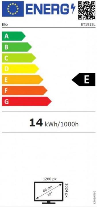 Energy Label ēlo 1915L (1280 x 1024 pixels, 19")