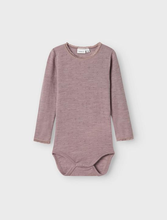 Actual product image Name it Nmfwang Wool Needle Ls Body Solid Noos (104)