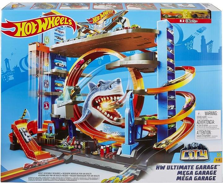 Image du produit Hot Wheels Garage ultime de la ville avec attaque de requins