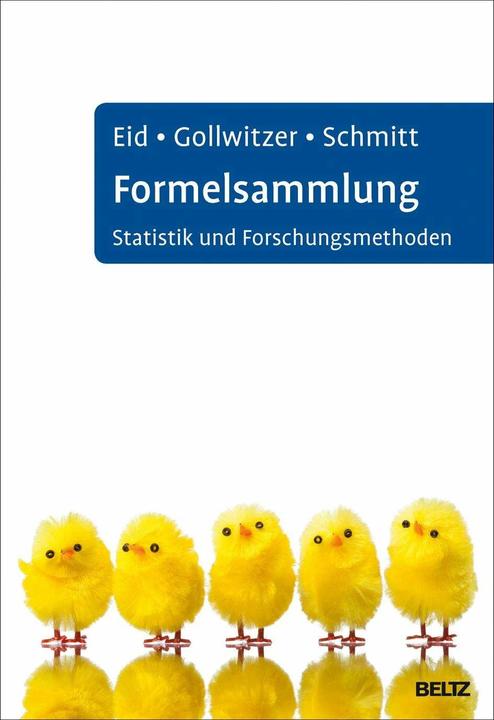 Actual product image Formelsammlung Statistik und Forschungsmethoden (German, Mario Gollwitzer, Michael Oath, Manfred Schmitt, 2016)