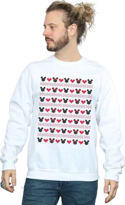 Image du produit Disney - Sweat MICKEY AND MINNIE CHRISTMAS HEARTS - Homme (XXL)