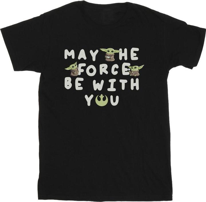 Immagine prodotto Star Wars The Mandalorian Grogu May The Force Be With You Maglietta Uomo (S)