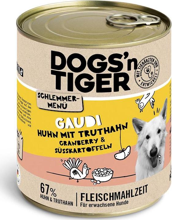 Produktbild Dogs'n Tiger Schlemmermenü Gaudi 800g (Adult, 800 g)