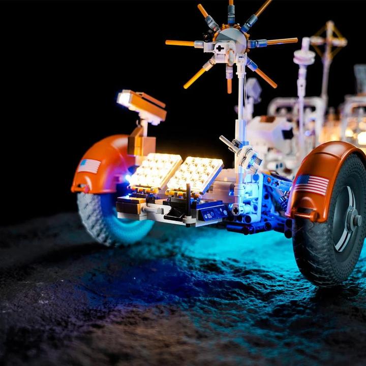 Actual product image BrickBling LED light set for LEGO - NASA: Apollo Lunar Roving Vehicle - LRV (42182) incl. remote control