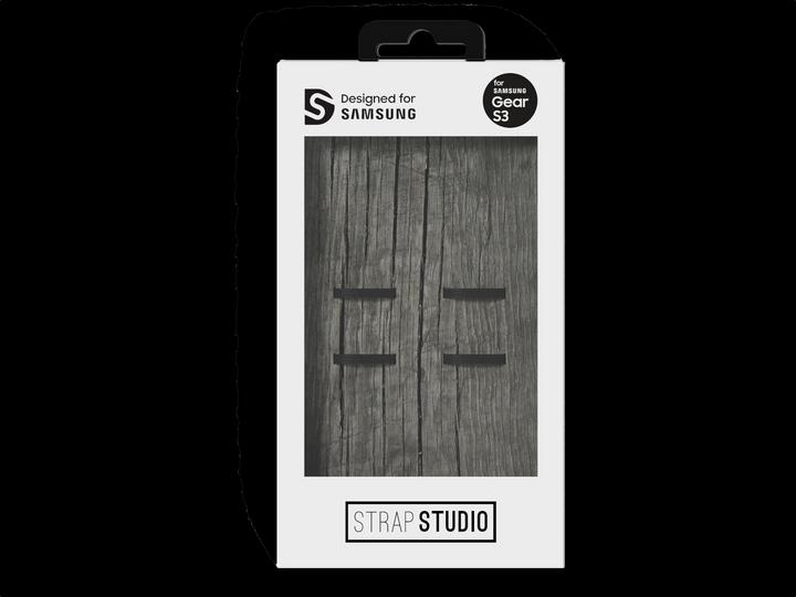 Immagine prodotto Strap Studio Grigio classico in pelle (22 mm, Cuoio, Gear S3 Frontier, Ingranaggio S3 Classic)
