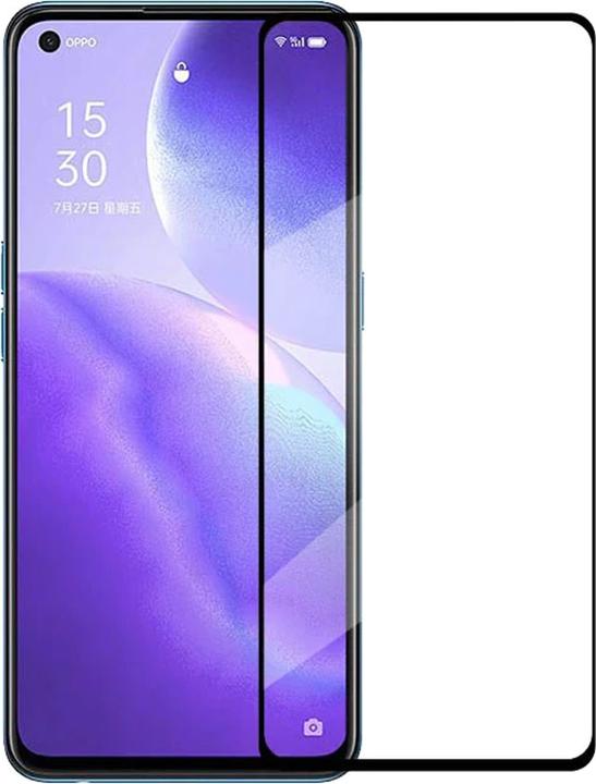 Produktbild PhoneLook 3D Tempered Glass Full Screen Display Schutzglas mit schwarzem Rahmen (1 Stück, Oppo Find X3 Lite)