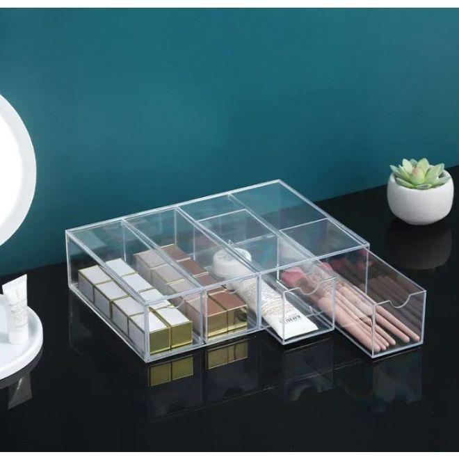 Actual product image MU Style Acrylic glasses organiser with 4 compartments