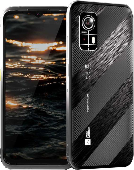 Produktbild Bea-Fon AGM MOBILE H6 Smartphones Rugged (256 GB, Schwarz, 6.56", Hybrid Dual SIM, 50 Mpx, 4G)