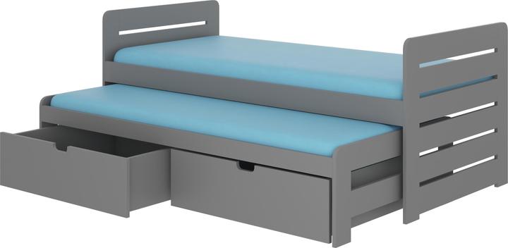 Actual product image ADRK Furniture Double bed with mattresses TOMI 200x90 (200cm x 90cm)