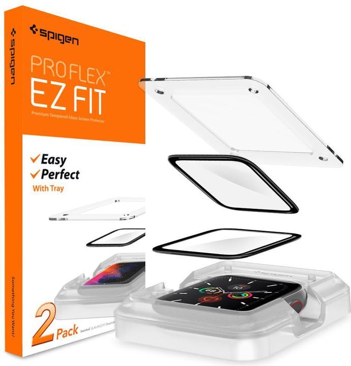 Actual product image Spigen ProFlex EZ FIT Apple Watch 4/5/6 /SE 40mm AFL01219 Szkło Hybrydowe