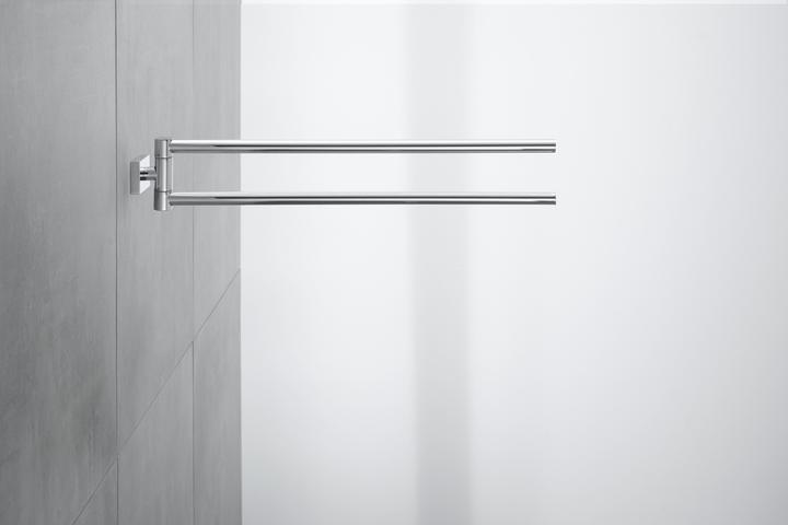 Image du produit Duravit Porte-serviettes KARREE 2 bras, mobile chromé