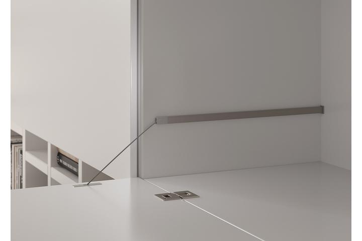 Productafbeelding Italiana Ferramenta Aluprofil Kiaro, max 550mm, zwart (1 Pcs.)