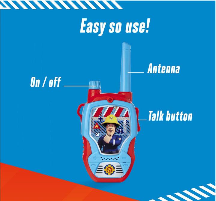 Actual product image Dickie Fireman Sam Walkie Talkie (0.10 km)