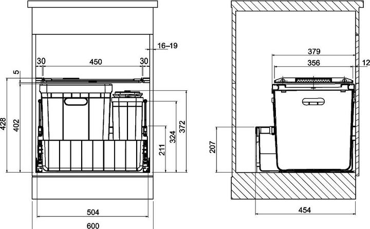 Produktbild Franke Kehricht-Auszugsystem -Sorter Serie 300 R Composta (40 l)