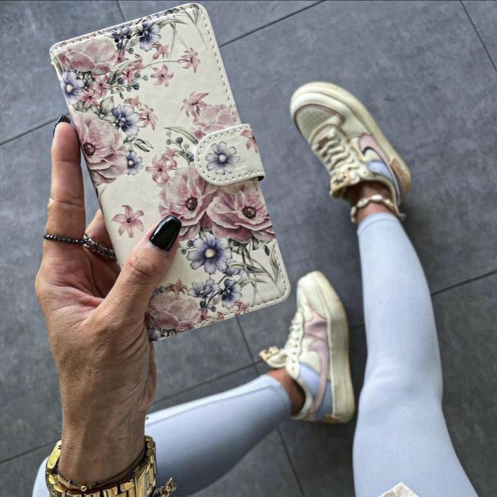 Immagine prodotto Tech-Protect Kaardivahega mobiiliümbris Redmi 12 Wallet Blossom, valge lill (Xiaomi Redmi 12)