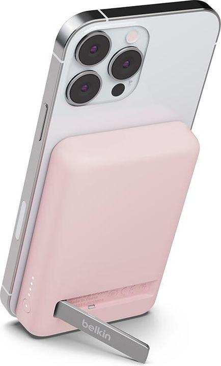 Image du produit Belkin Magnetische Powerbank, MagSafe kompatible, mit Standfunktion für iPhone (5000 mAh, 7.50 W, 7.50 Wh)