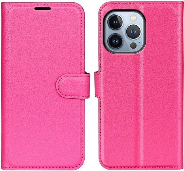 Actual product image MU Classic Litchi Leather Bookcover Series (Apple iPhone 14 Pro)