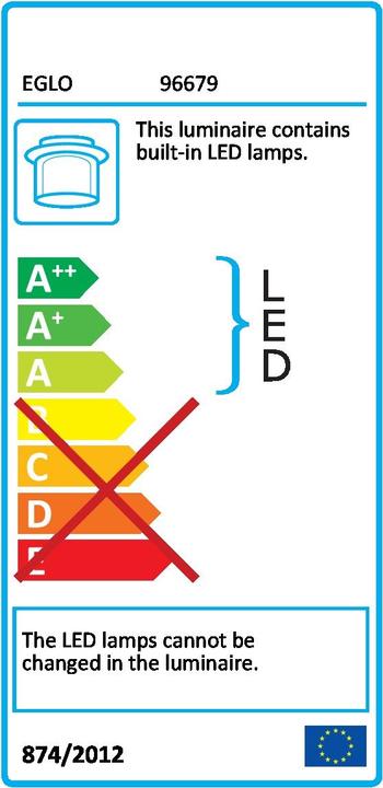 Label énergétique EGLO Fueva-c (2000 lm)