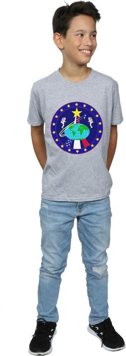 Actual product image Nasa Boys Classic Globe Astronauts T-Shirt (140, 146)