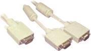 Actual product image MicroConnect VGA Y-splitter 1 to 2, passive (0.30 m, VGA)