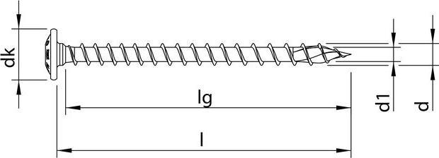 Image du produit Heco TOPIX-plus 6,0 x 50, tête plate, T-Drive, filetage complet variable, revêtement HP, 200 pièces, VAR (200 Vis par pièce)