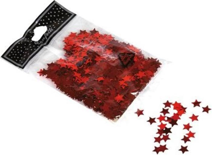 Image du produit Dekomat Décoration à saupoudrer Étoiles 30 g, 1 cm, rouge