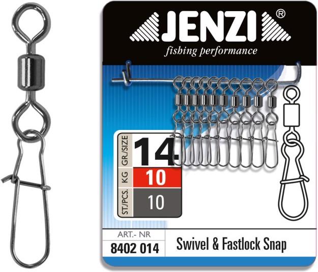 Actual product image Jenzi Safety barrel carabiner swivel