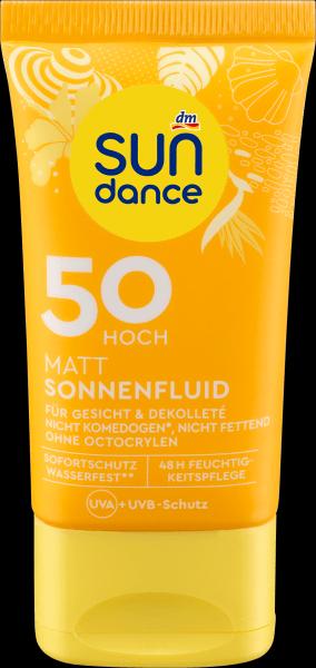Produktbild dm Sundance Sonnenfluid (Sonnencreme, SPF 50, 50 ml)