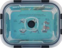 Actual product image Quttin Rectangular lunch box with empty lid 21x16.1cm qut