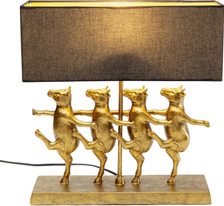 Immagine prodotto Kare Design Lampada da tavolo Dancing Cows nera (E27)