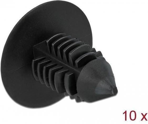 Produktbild Delock Tannenbaum Clip schwarz 10 Stück