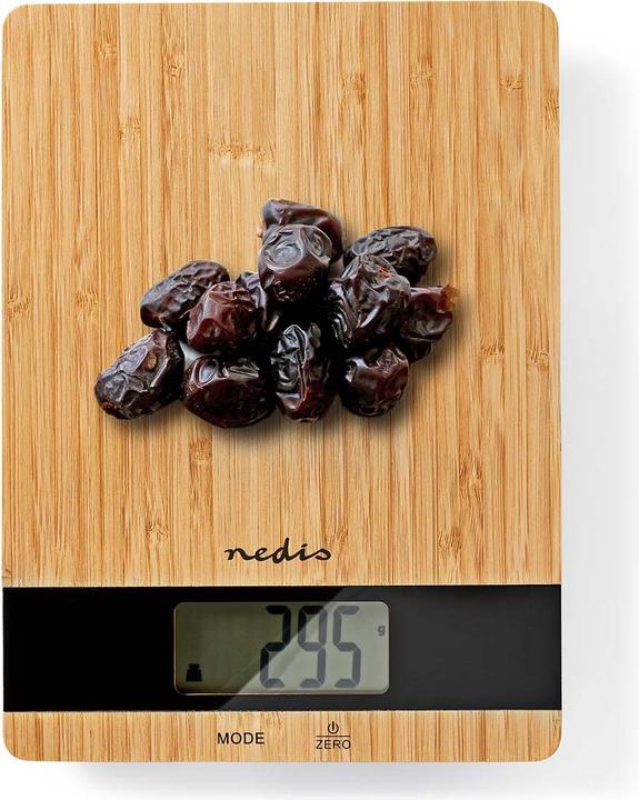 Produktbild Nedis Küchenwaagen Digital Holz/Kunststoff Holz Holz