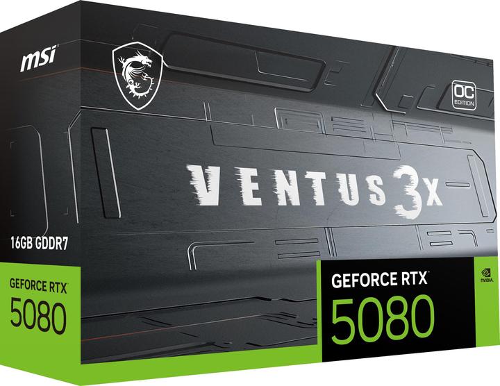 Actual product image MSI GeForce RTX 5080 VENTUS 3X OC PLUS (16 GB)