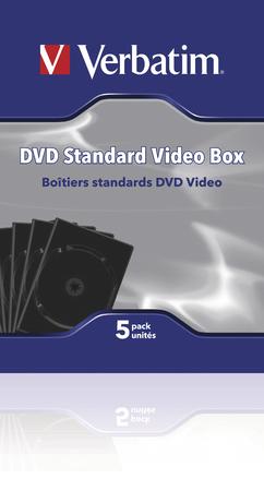 Produktbild Verbatim DVD Leerhüllen, Schwarz, 5er Pack für 1 Disk (5 x)