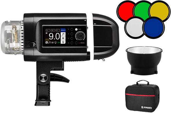 Jinbei 1.02.011706 HD-400 Pro TTL Battery Monolight (400 W, Blitzkopf)