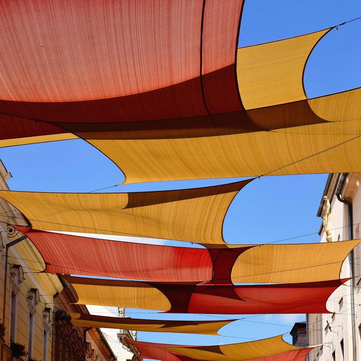Immagine prodotto Toboli Tenda da sole a vela quadrata 4x4m antivento protezione solare UV 30+, terrazza giardino balcone