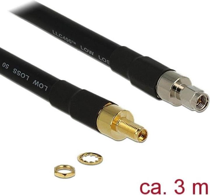 Image du produit Delock Câble d'extension GSM/UMTS/LTE, 3m (0.35 dB, Câble d'antenne)