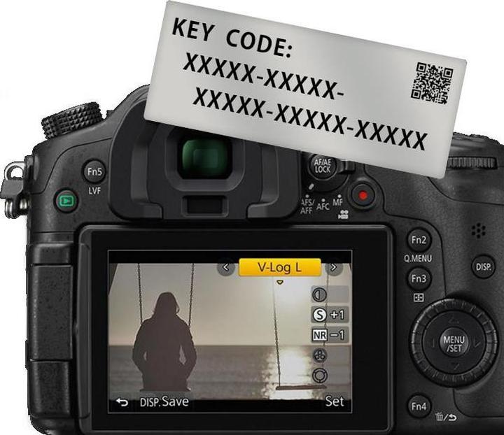 Actual product image Panasonic V-Log L (Software Controllers)