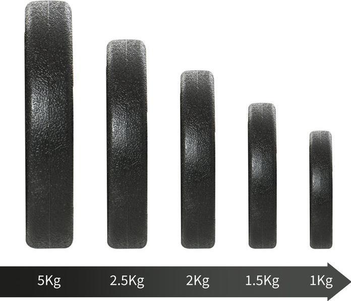 Produktbild Swisshandel24 Kurzhantel Set 30KG Hantelset mit Hantelscheiben für Zuhause Büro Fitnessstudio Stahl PU Schwarz Kra