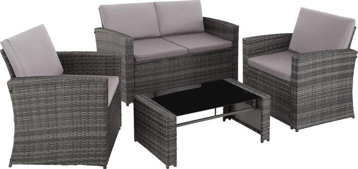 Actual product image tectake Rattan lounge Jesolo (89 cm)