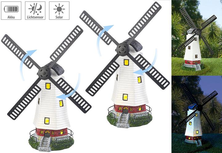 Immagine prodotto Lunartec Set di 2 mulini a vento Deco solari