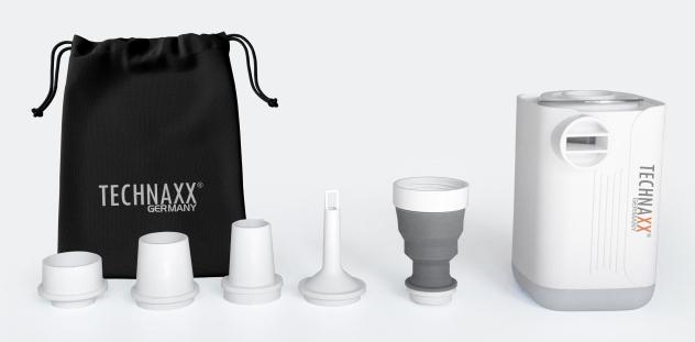 Image du produit Technaxx Mini pompe à air à batterie avec lampe LED
