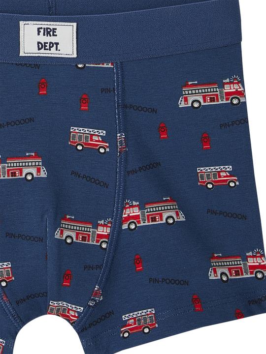Image du produit Vertbaudet Lot de 5 boxers garçon en coton bio, pompier (140, Pack de 5)