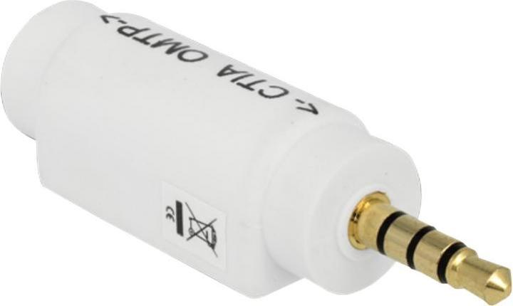 Actual product image Delock Adapter 3.5 mm 4 pin jack plug > 3.5 mm 4 pin jack socket (Jack adapter)