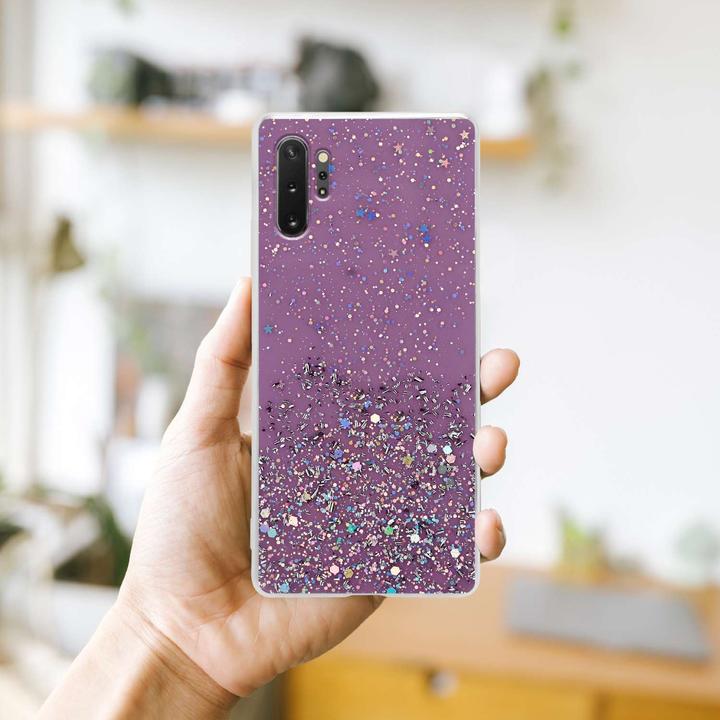 Produktbild Cadorabo TPU Cover funkelnder Glitter (Samsung Galaxy Note 10 Plus)