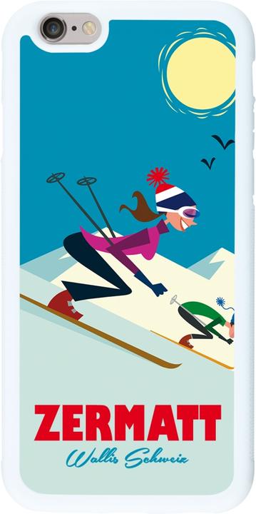 Produktbild PhoneLook Hülle Silikon weiss Zermatt Ski Downhill (Apple iPhone 6)