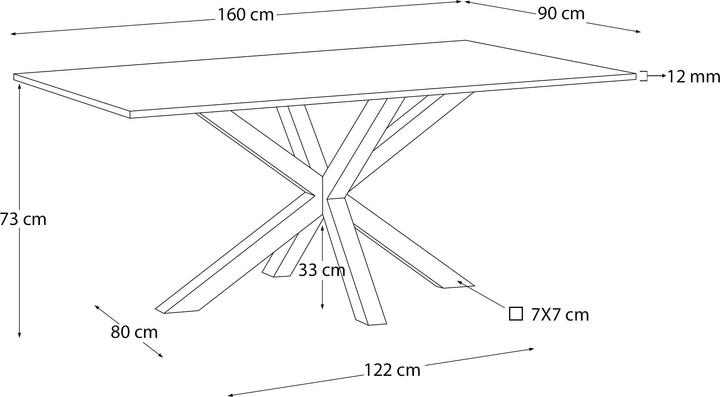 Produktbild Kave Home Argo (160 x 90 x 75 cm)