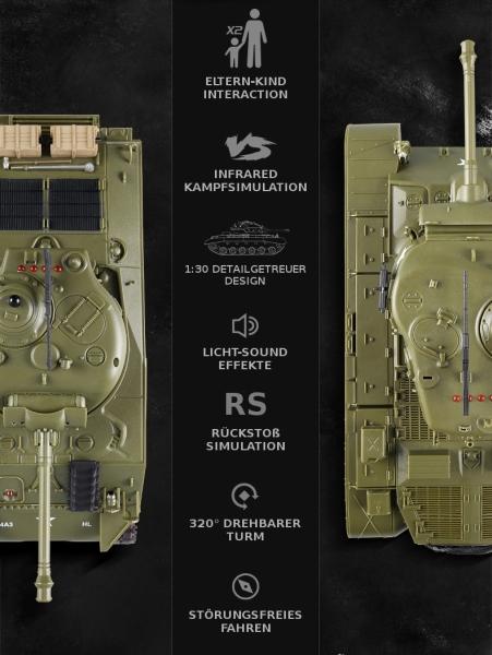 Immagine prodotto Es-toys Heng Long RC Tank Battle Set di 2 1:30
