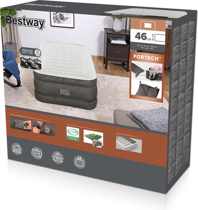 Image du produit Bestway FORTECH AIRBED TWIN 191X97X46CM (100 x 190 cm)