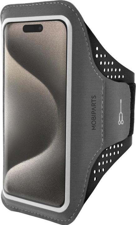 Mobiparts Comfort Fit Sport Armband Apple iPhone 15 Pro Black